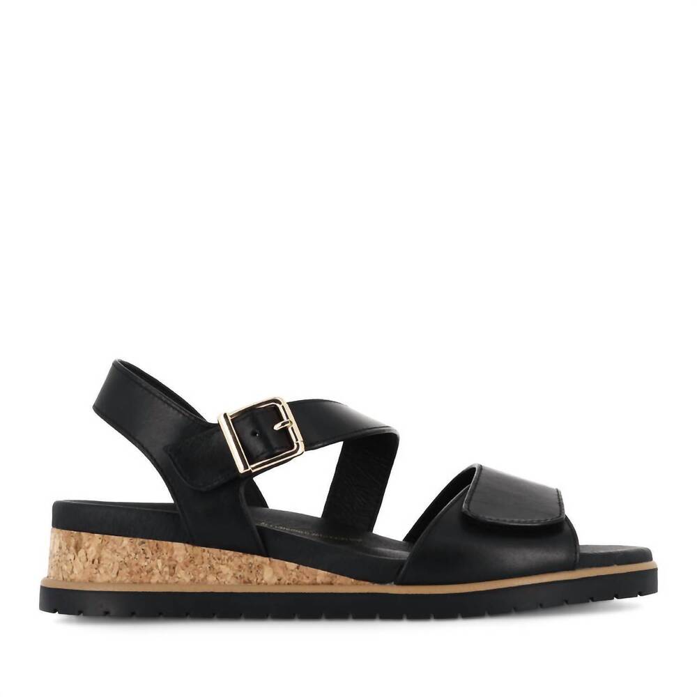 NEW ZIERA women's vamsy sandal in black-black so